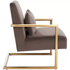 Fauteuil taupe foncé
