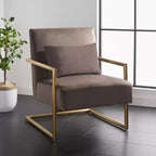 Fauteuil taupe foncé