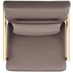 Fauteuil taupe foncé