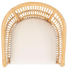 Fauteuil d'appoint en rotin avec coussin