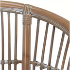 Fauteuil d'appoint en rotin avec coussin
