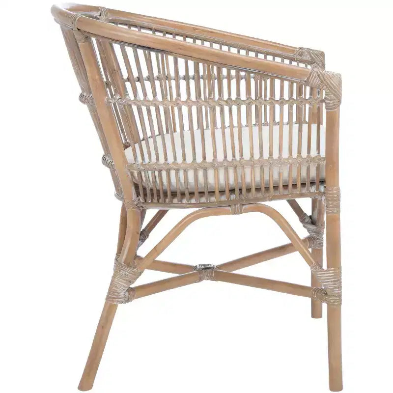 Olivia Rattan Accent Chair W/ Cushion - ACH6516 - Safavieh