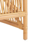 Fauteuil d'appoint avec coussin blanc/naturel