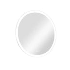 Miroir mural de salle de bain LED rond avec éclairage frontal, 3 températures de couleur réglables, anti-buée