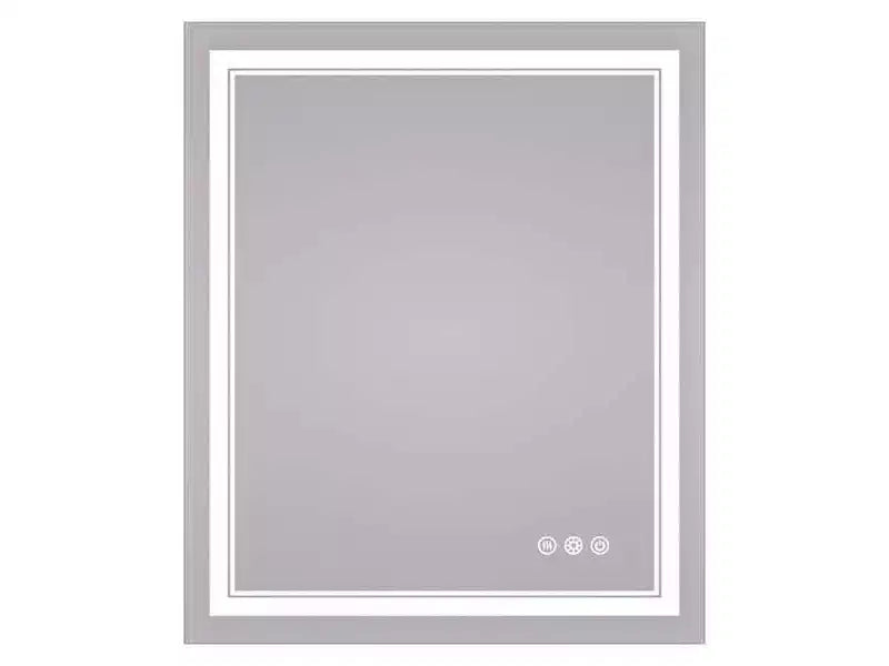 Keonjinn LED Round Front Light Bathroom Vanity Wall Mirror, 3 Color Temperatures Dimmable, Anti-Fog