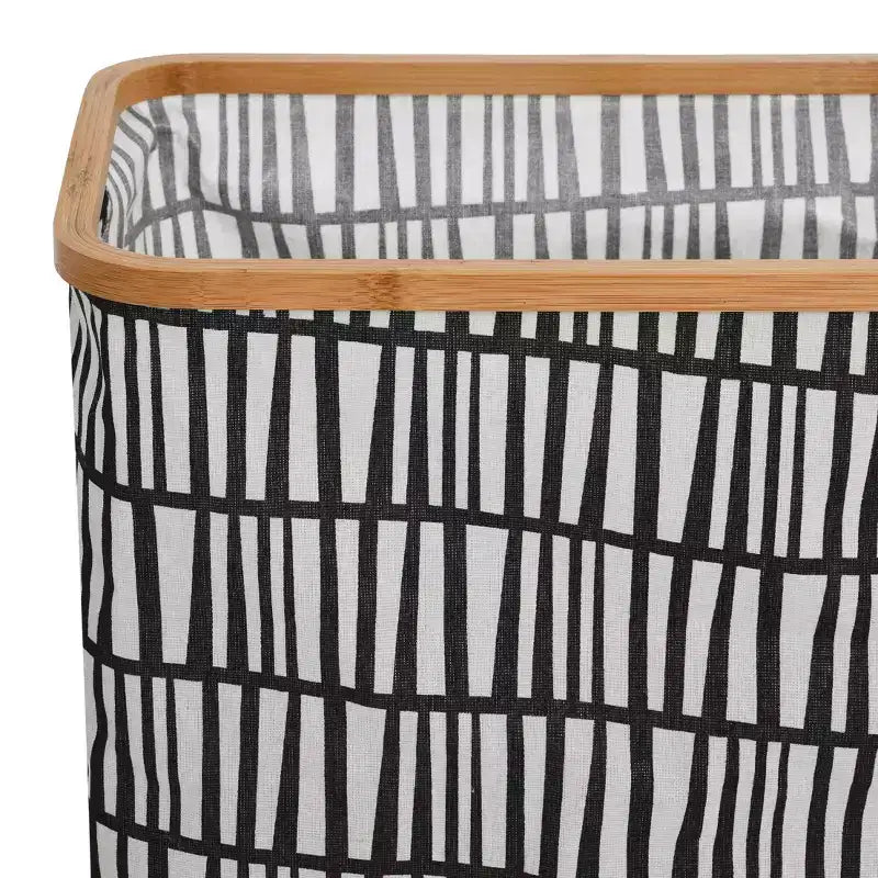 Household Essentials Bamboo Rimmed Rectangular Krush Hamper