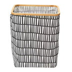 Panier rectangulaire à rebord en bambou