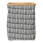 Panier rectangulaire à rebord en bambou