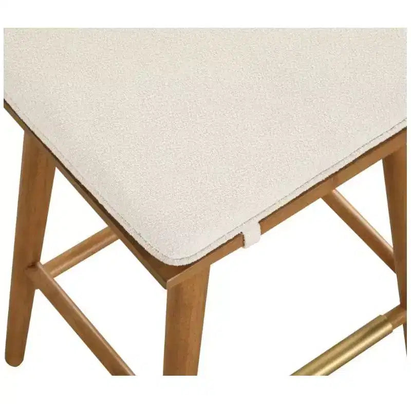 Nathan James Set of 2 Barker Boucle Counter Height Barstools