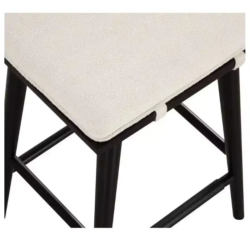 Nathan James Set of 2 Barker Boucle Counter Height Barstools