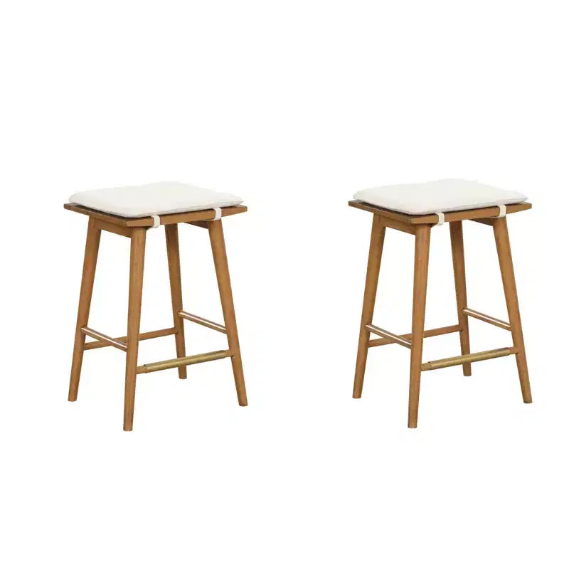 Nathan James Set of 2 Barker Boucle Counter Height Barstools
